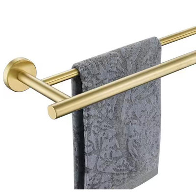 Avallon 23.8" Wall mounted Towel bar in Brushed Gold