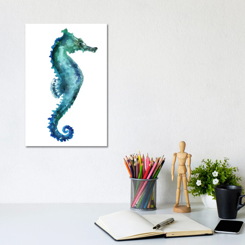 Sea Horse by Edward Selkirk - Print on Canvas, Wrapped Canvas, 20.32 cm H x 30.48 cm W
