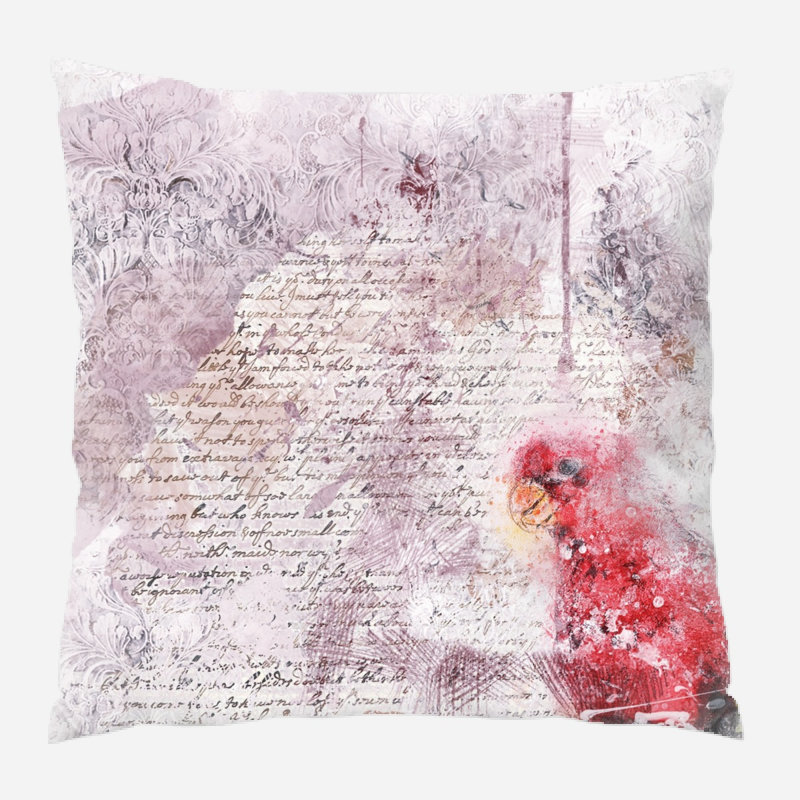 Coussin perroquet Eakes, Microsuède, Intérieur