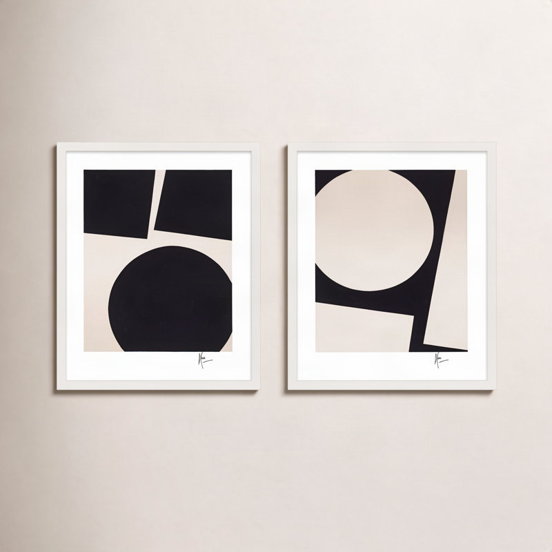 You & Me. Set Of 2 Print by Lee Lessem, 25" H x 20" W x 1.25" D, White