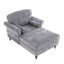 Chaise longue surdimensionnée pour l'intérieur, canapé-lit simple en chenille avec siège large, fauteuil avec accoudoirs rembourrés, ensemble de canapé-lit pour le salon et la chambre à coucher