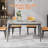 Krystah Rectangular Large Corner of Sintered Stone Ceramics Dining Table with Metal legs-1131189706-1129429568
