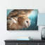 Barn Owl In The Snow In Abstract - Wrapped Canvas-55311919