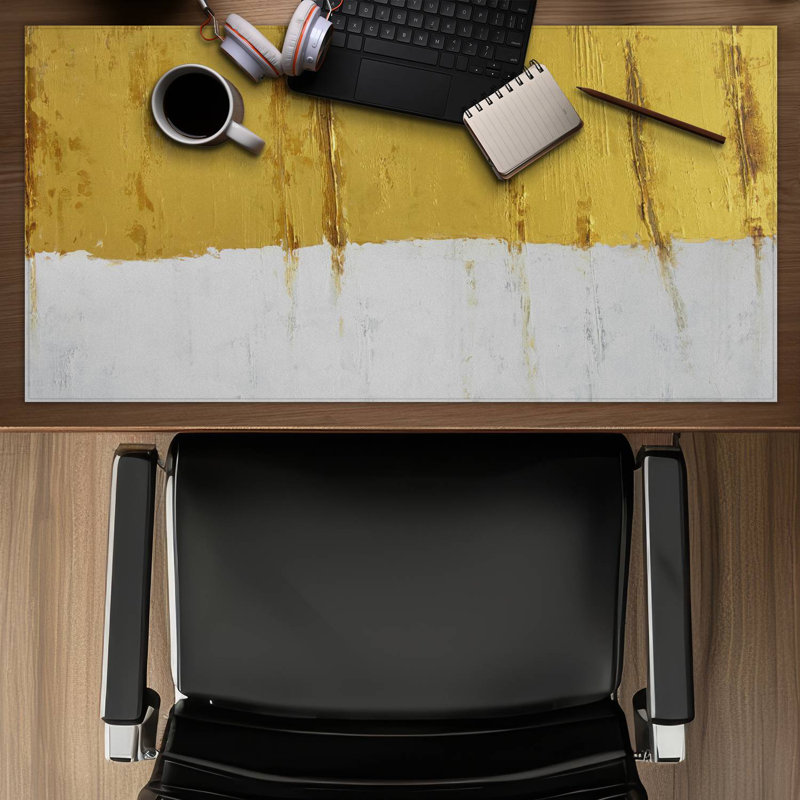 Golden stripe - 15.75"x31.50" Desk mat