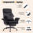 29.53 Inch High Back With Footrest Reclining Swivel Office Chair With Adjustable Arms-24541695
