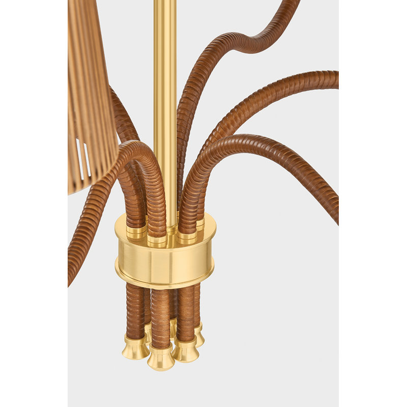 Halcott Chandelier, 23" H x 30" W x 30" D, 6 Lights
