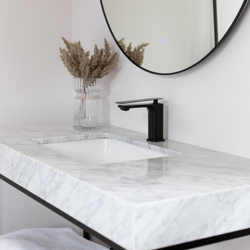 Robinet pour salle de bain à un trou, Noir