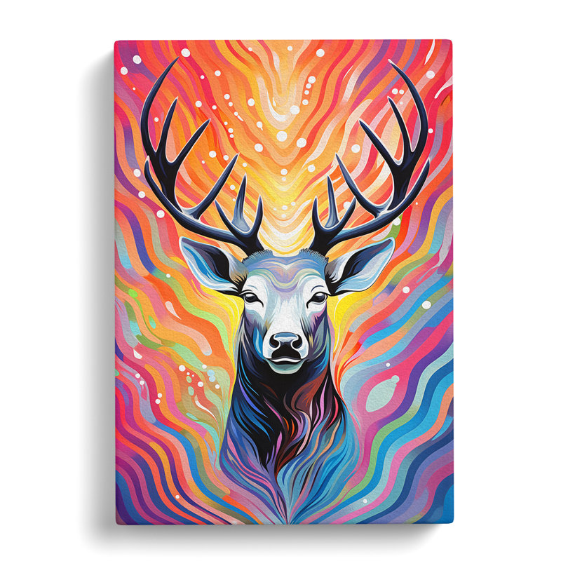 Stag Op - Wrapped Canvas, 76cm H x 50cm W x 3cm D