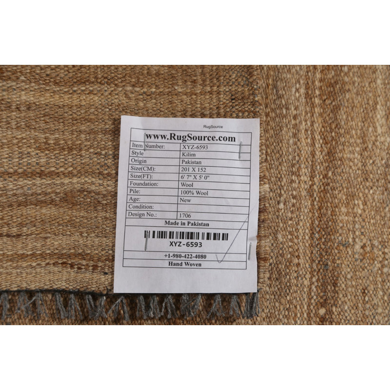 Tapis kilim en laine Earth Tone