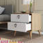 Jihane 52cm W Particle Board / Chipboard Bedside Table