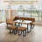 Simple and Stylish 5 - Person Breakfast Nook Dining Table Set-113430898