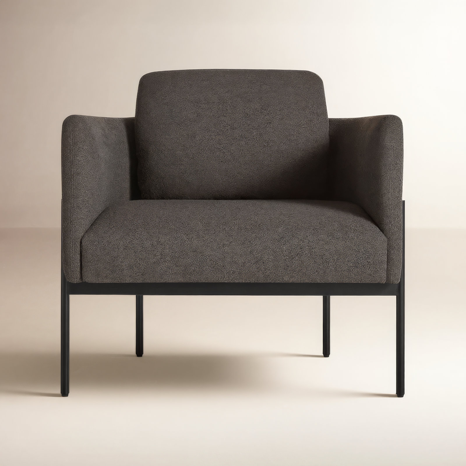 Getup Upholstered Armchair, Kelso Charcoal Polyester