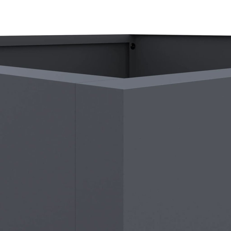 Planter Steel, Anthracite, 29cm H x 32cm W x 30cm D, 1