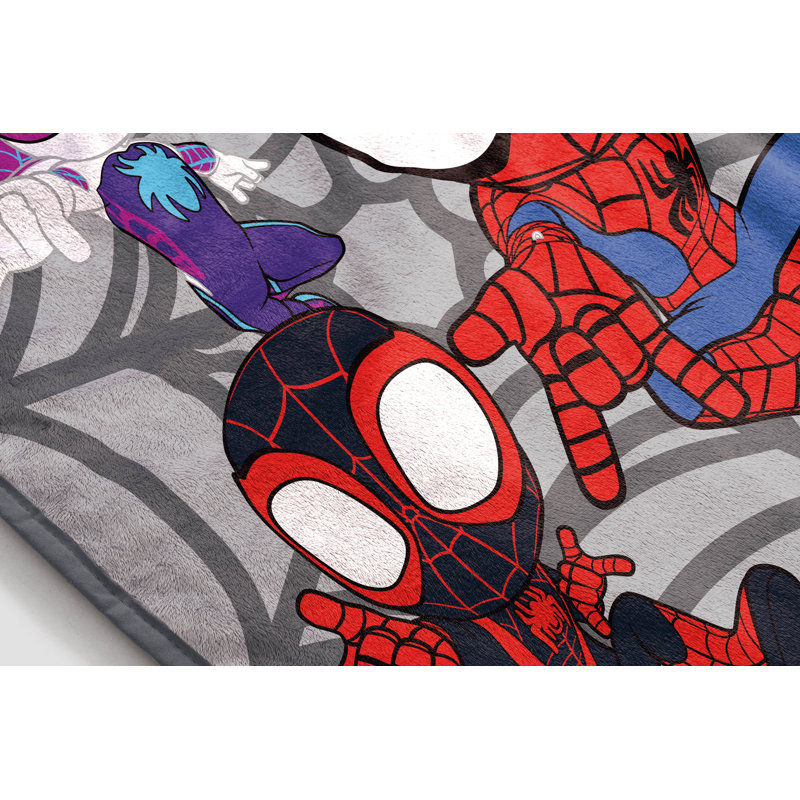 Marvel Spidey & His Amazing Friends - Miles Morales & Ghost Spider Gwen Fluffy Throw Blanket
