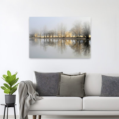 Bor - Art du paysage contemporain contemporain, paysage matinal abstrait