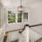 4-Light 16 in. Black Modern Geometric Chandelier Adjustable Lantern Pendant Light Fixture for Dining Room-1937545042