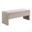 Banc de bout de lit moderne avec rangement spacieux, repose-pieds rembourré pour le salon et la chambre à coucher