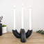 Porte-bougies effilés pour porte-bougie pour table de salle à manger, table d'entrée ou manteau de cheminée, candélabre moderne