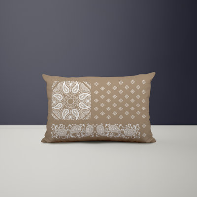 Polyester/Polyester Blend Lumbar Rectangular Indoor/Outdoor Pillow Cover & Insert
