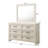 1Pc Contemporary Six Drawer Dresser Geometric Design Wooden Furniture