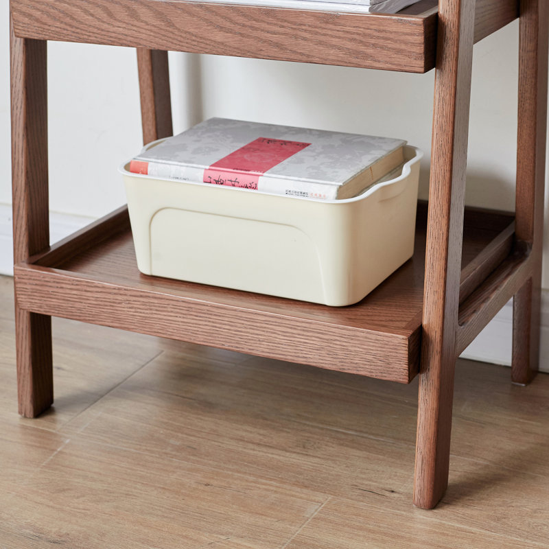 Margelene 6 Pair Solid Wood Shoe Rack, Walnut