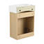 Meuble-lavabo flottant avec porte à fermeture en douceur 16 po-759295801
