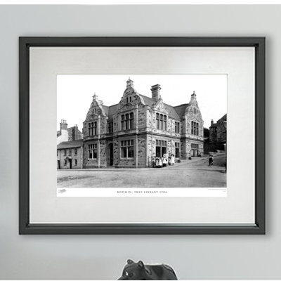 Bodmin, Free Library 1906 1 Piece Single Picture Frame Wall Art