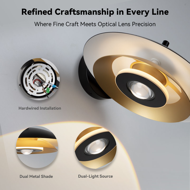 Louvre 12.7" LED Dimmable Wall Sconce 