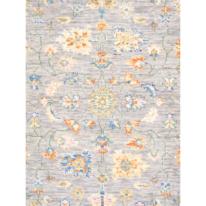 Oushak One-of-a-Kind 6' X 9'2" New Age Wool Area Rug in