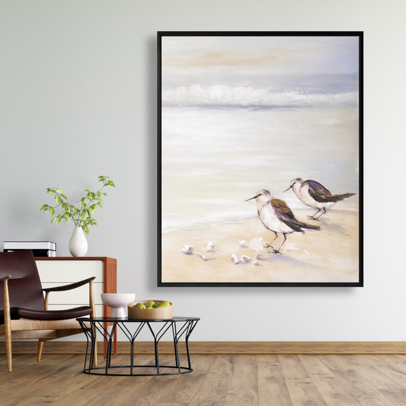 " Two Sandpipers On The Beach "