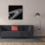 Toile épique «Saturn-lit Tethys» par la NASA, graffiti épique, 37 po x 37 po-534656887