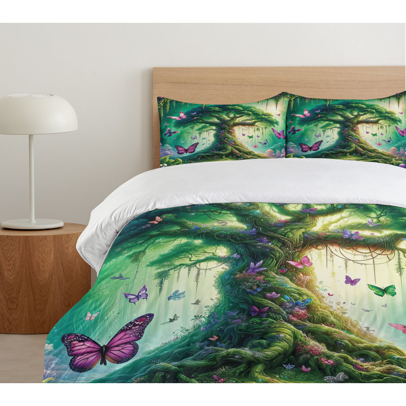 Nature Duvet Cover, Queen Duvet Cover + 2 Standard Shams