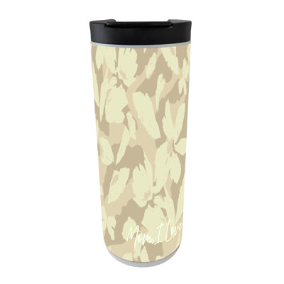 Verre blanc floral Mom I Love You 20 oz
