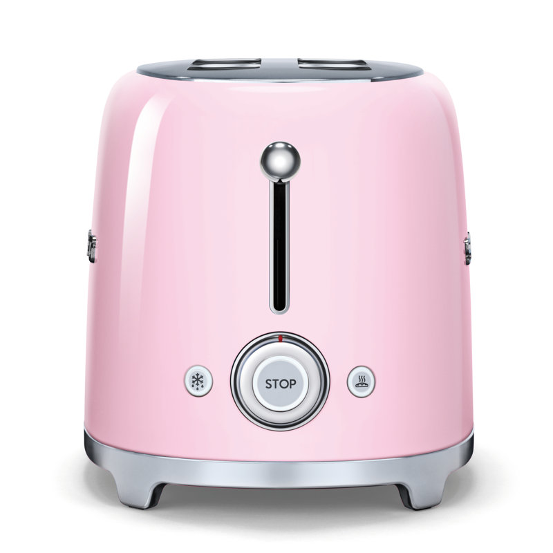 SMEG 50's Retro Style 2 Slice Toaster, Pink