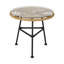Table d'appoint minimaliste avec structure stable en verre trempé