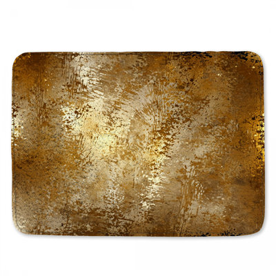 Bronze Grunge Texture Bath Mat