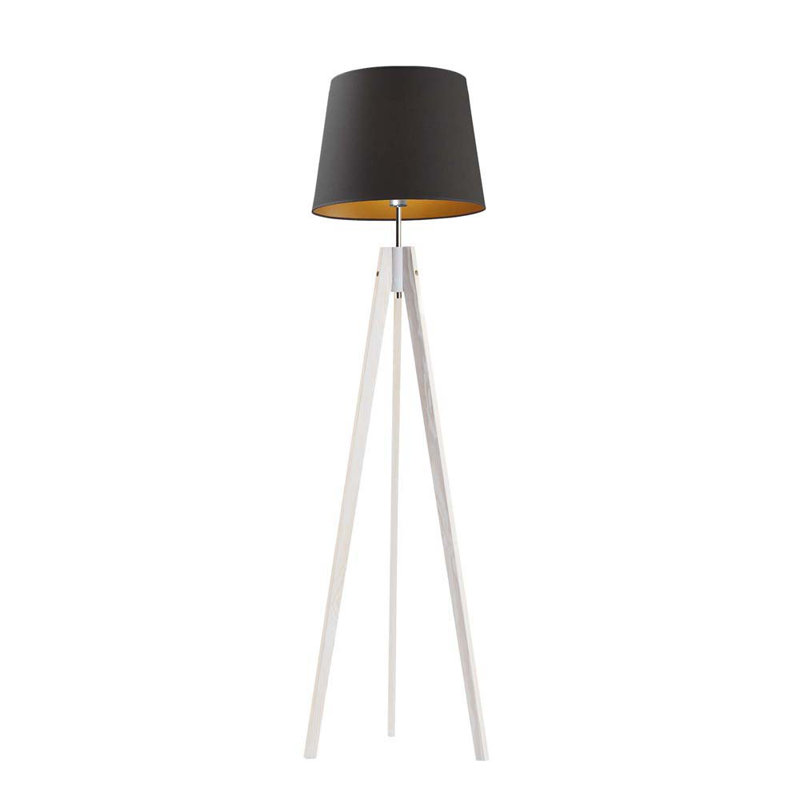 Bert 149cm Tripod Floor Lamp, Black, White