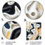 - Impression d'art mural abstrait en métal-99555895