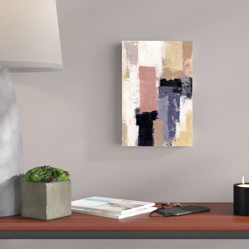 Abstrait bloc de couleur, H 12 po x l 8 po