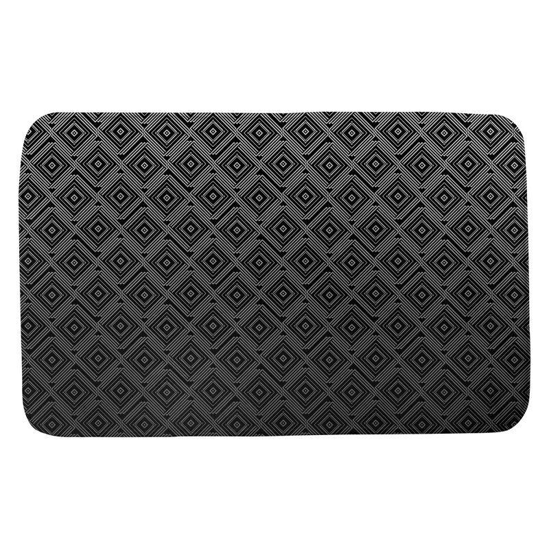 Tapis pour salle de bain labyrinthe Mcguigan, l 21 po x L 34 po, Ombre