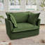 Fauteuil à housse avec 1 grand coussin de dossier et 2 grands coussins décoratifs, 1 siège profond et 1 canapé confortable-1255068826