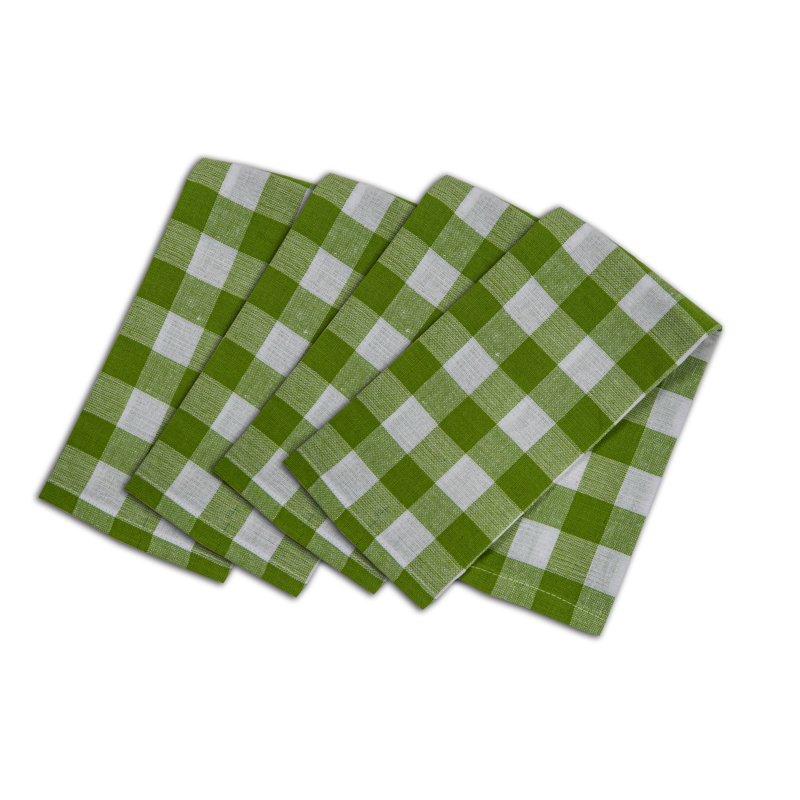 Ensemble de serviettes en coton 4 pièces, Vert