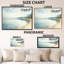 «Calm Lake Reflection I - Blue Nature», art mural encadré-51767662-51767658