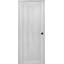 Porte intérieure standard préfinie en bois massif manufacturé 1 panneau Shaker-94384049-94591424-94384063