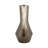 Modern Sculptural Metal Cutout Form Table Vase for Home Display - Tall Flower Vase Accent for Living Room and Tabletop Decor - Bronze-1001391376