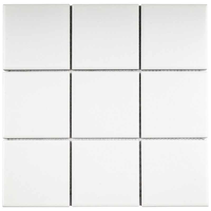 Carreau de mosaïque pour mur et plancher en porcelaine Supreme, Blanc