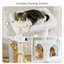 Arbre à chat 56,3 "en sisal avec 2 portes