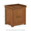 Boîte de rangement en bois massif Ermont