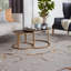 Tapis gris clair / doré / taupe / ivoire touffeté à la main Aekerly-357919043