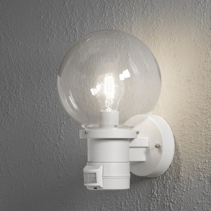 Nemi White Outdoor Armed Sconce, Matt White